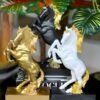 Majestic Gold-Plated Horse Statue A Timeless Home Decor Showpiece - Image 3