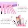 [3 x Mini Hello Kitty] 7PCS Makeup Brush Set - Image 5