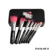 [3 x Mini Hello Kitty] 7PCS Makeup Brush Set - Image 9
