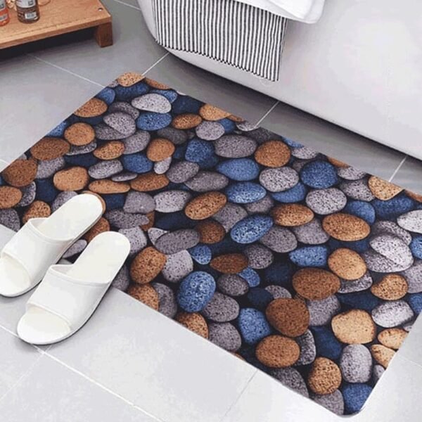 Carpet Collection Consist of Cobblestone Entrance Doormat Welcome Kitchen Carpet Non-Slip Bathroom Floor and Water Absorption Carpet. - Image 3