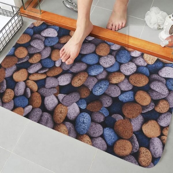 Carpet Collection Consist of Cobblestone Entrance Doormat Welcome Kitchen Carpet Non-Slip Bathroom Floor and Water Absorption Carpet. - Image 4