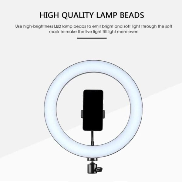 26CM/10 Inch LED Selfie Ring Light Studio Photography Photo Ring Fill Light For Smartphone Functions as a Description System. - Image 4