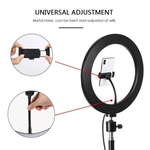 26CM/10 Inch LED Selfie Ring Light Studio Photography Photo Ring Fill Light For Smartphone Functions as a Description System. - Image 6