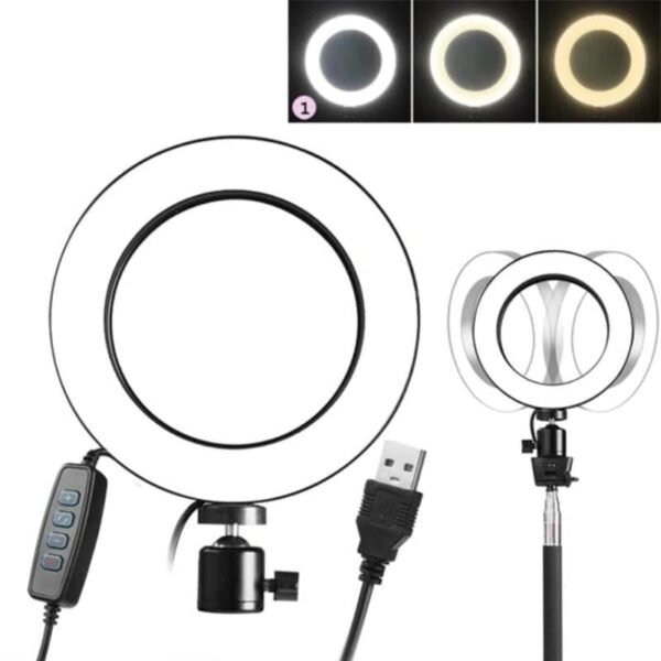 26CM/10 Inch LED Selfie Ring Light Studio Photography Photo Ring Fill Light For Smartphone Functions as a Description System. - Image 7