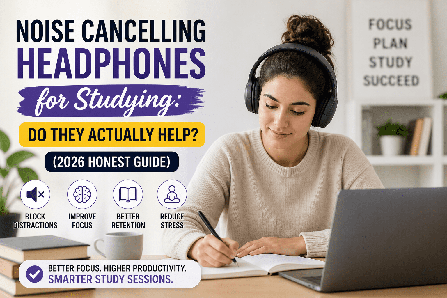 noise cancelling headphones for studying