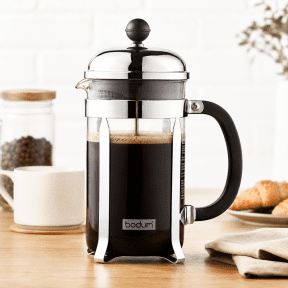 Bodum Chambord 34oz chrome stainless steel borosilicate glass best overall 2026