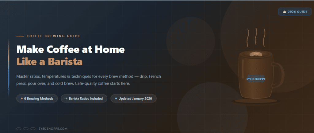 Coffee making Hero Image