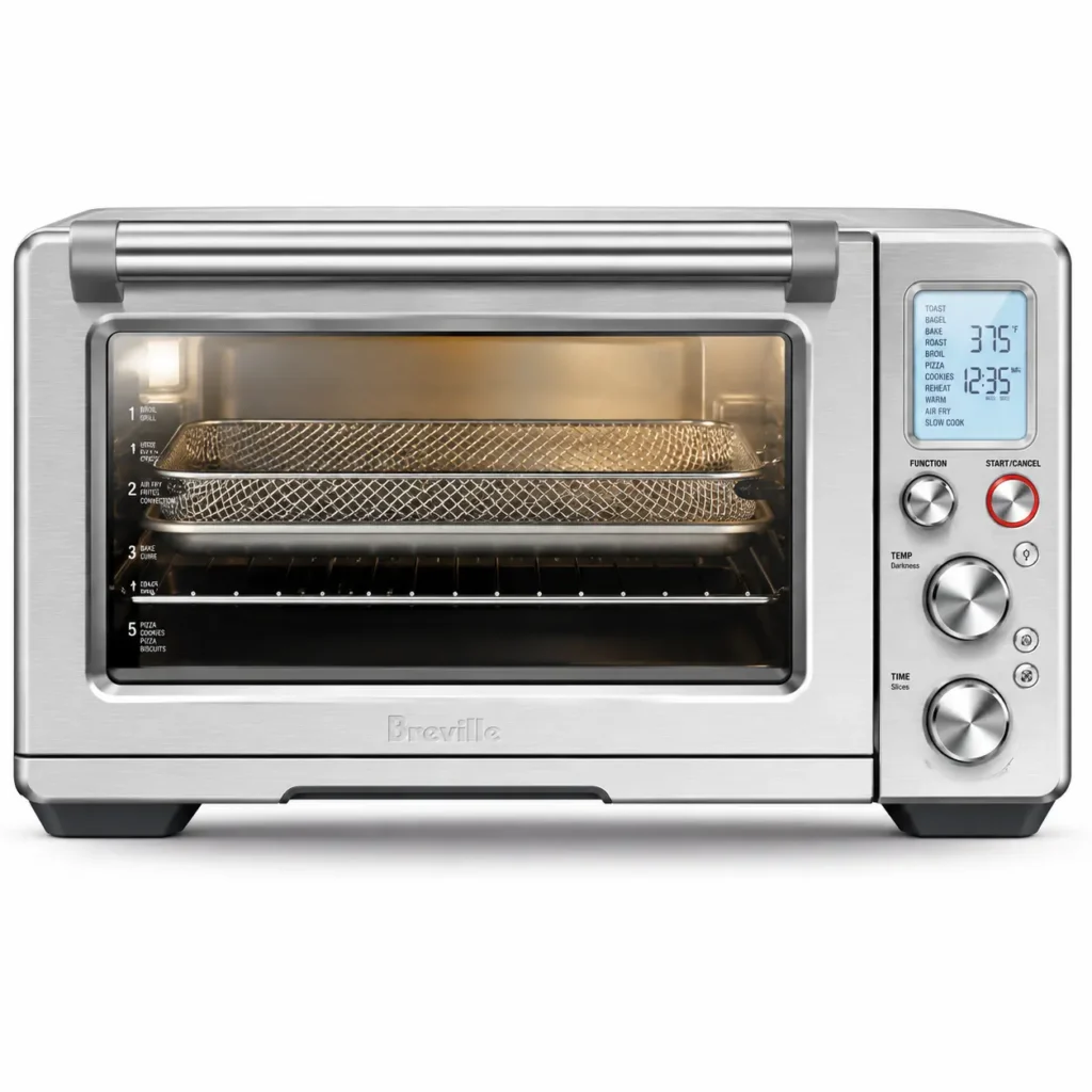 Breville toaster oven on white backdrop