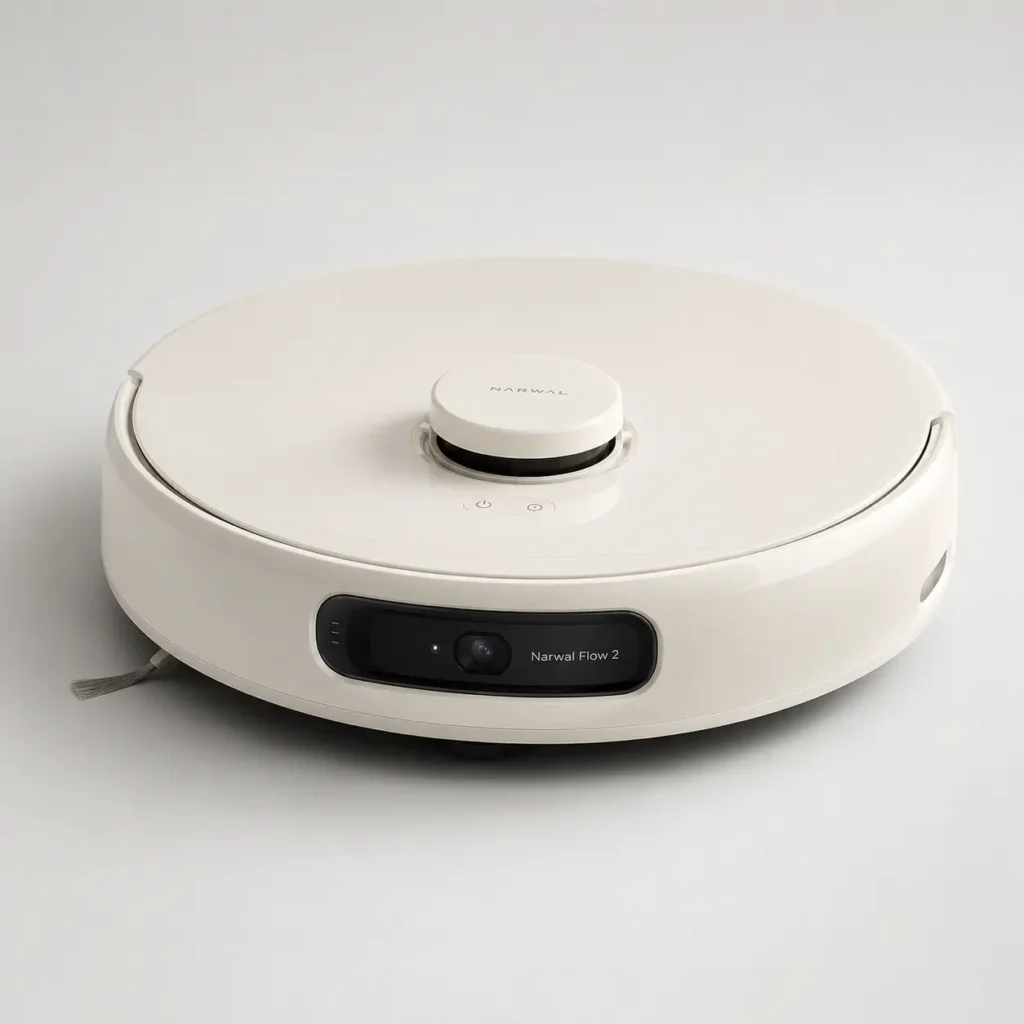 NARWAL robotic vacuum in studio shot