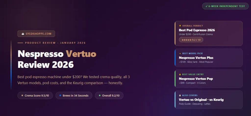 Nespresso Vertuo Review