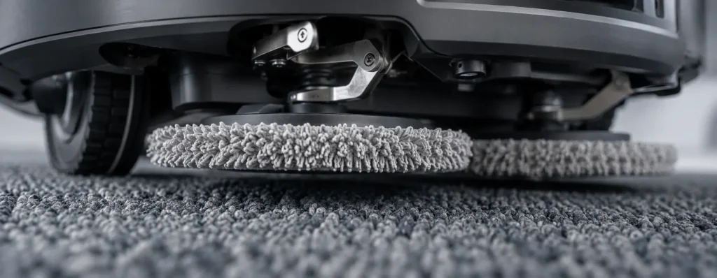 Under View of a Robot Vacuum Cleaner