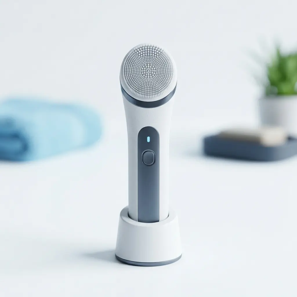 Facial cleansing brush, a daily at home skincare device for deeper cleansing