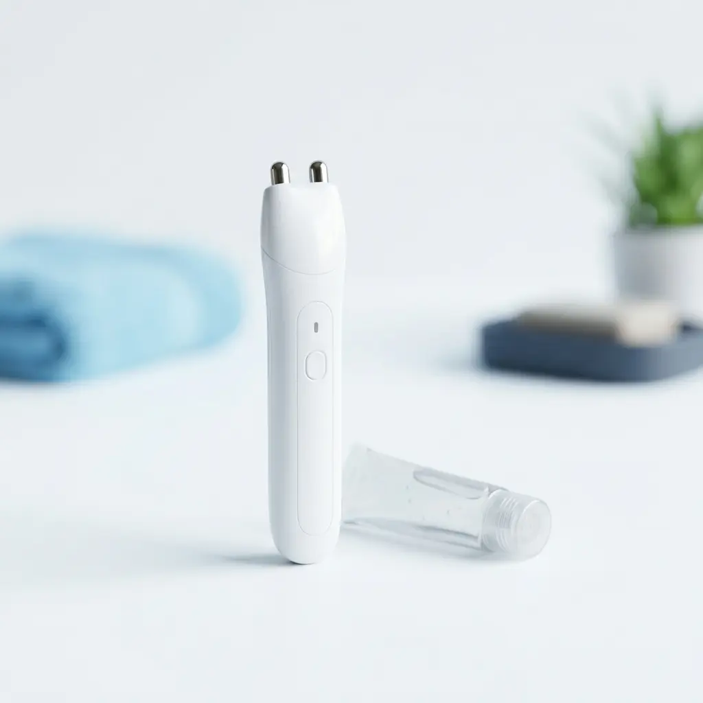 Microcurrent facial device, an at home skincare device for toning skin