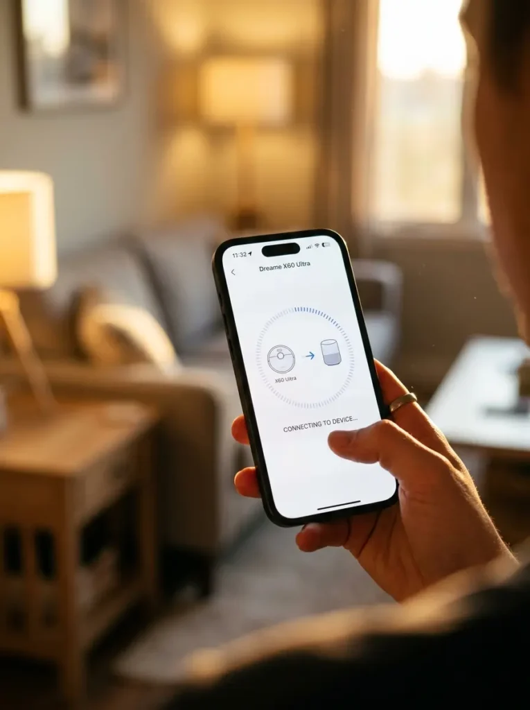 App pairing voice assistant image of Dreame X60 Ultra