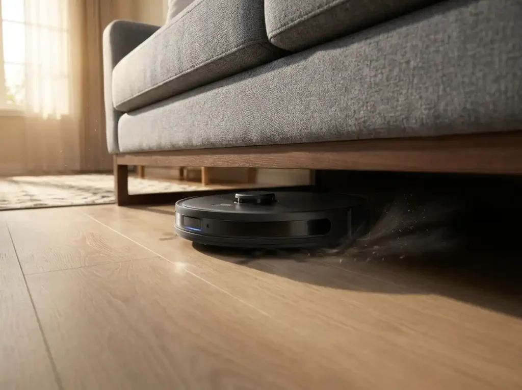 Clearance under furniture Dreame X60 Ultra
