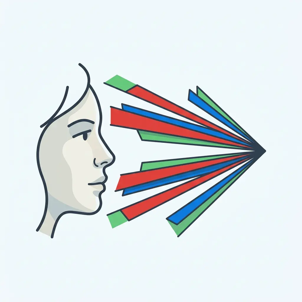 Illustration explaining how mask benefits start with light wavelengths