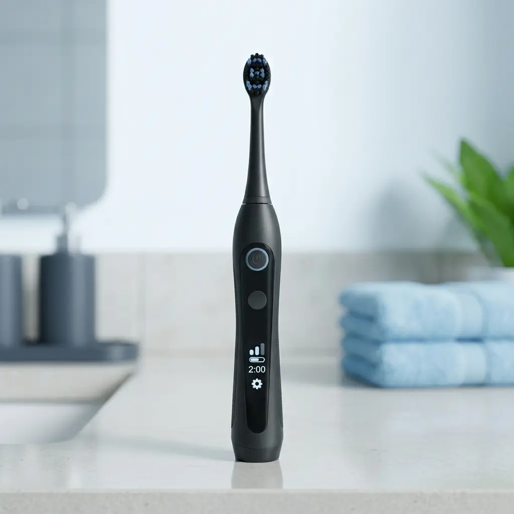 Oral-B iO Series 7 electric toothbrush black handle with display screen