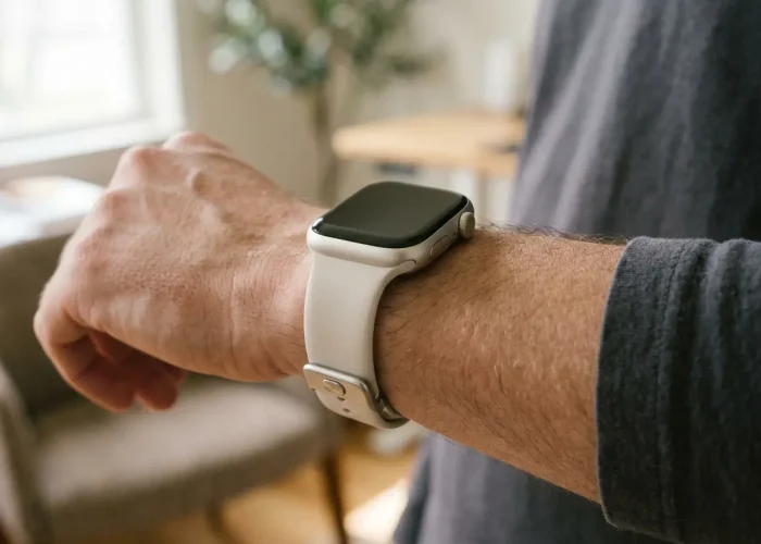 Apple SE 3 smartwatch on a wrist