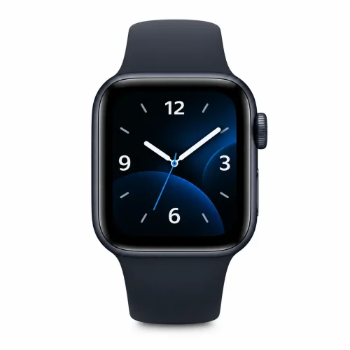 Modern Space-Gray Smartwatch Display