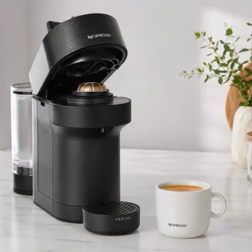 Nespresso Vertuo Pop pod espresso machine crema compact home espresso