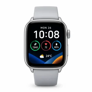 best smart watches under 300-Apple-Silver-Smartwatch-with-Colorful-Display