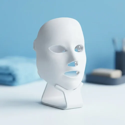 LED face mask, a popular at home skincare device for acne and fine lines
