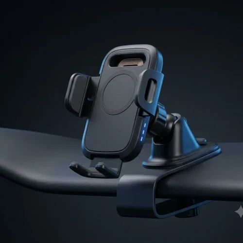 wireless car phone mount with an empty phone cradle